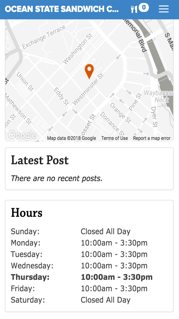 post hours available for delivery